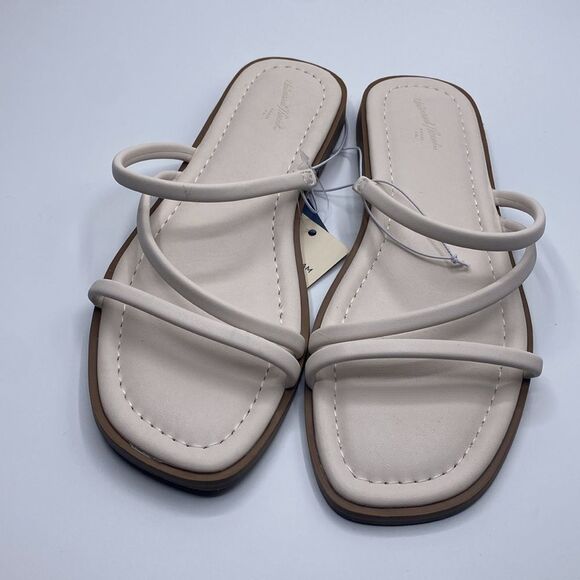Universal Thread Shoes - Universal Thread Cream Louie Strappy Flat Sandals